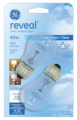 2PK 40W Ceil Fan Bulb