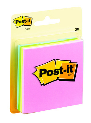 4PK Asst Colors Post-It Pad