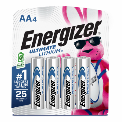 Energizer 4Pk AA Lithium Battery