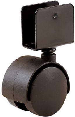 2PK 1-5/8" BLK Caster