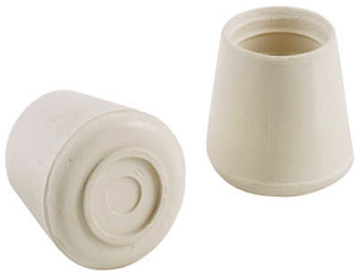 4PK 1-1/4" WHT Leg Tip