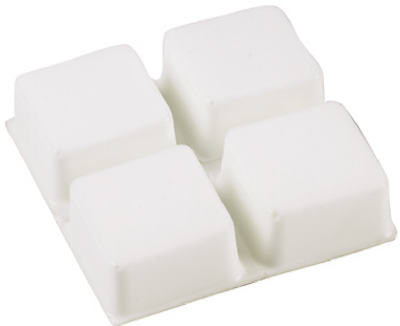 12PK 3/4" WHT SQ Pad