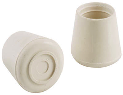 TV 4PK 1" WHT Leg Tip