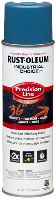 Industrial Choice Precision Line Marking Spray Paint, Caution Blue, 17 oz.