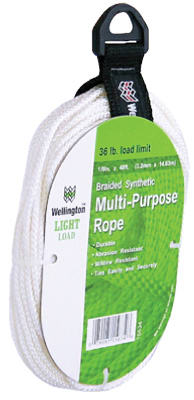 1/8"x48' WHT Nyl Cord