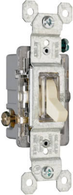 15A Ivory Lighted SP Switch