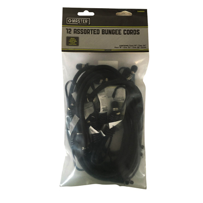 MM 12pc Bungee Cord Assorted