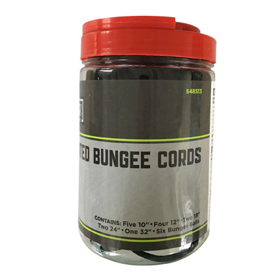 MM 20PC Assorted Bungee Cords