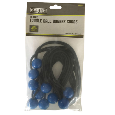 10pk 12" MM Bungee Ball Cord