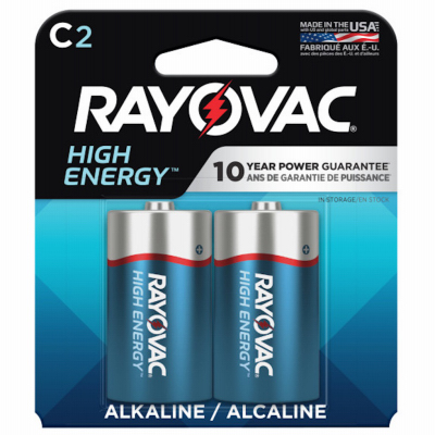 Rayovac 2PK C Alkaline Battery