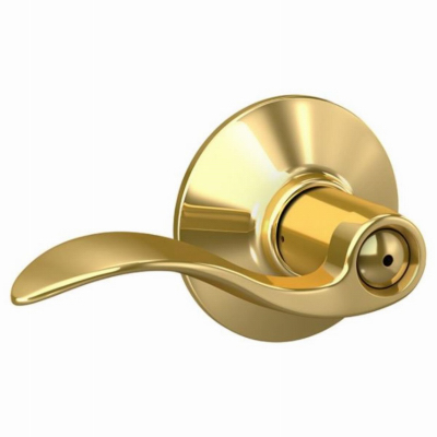 Brass Accent Privacy Lockset
