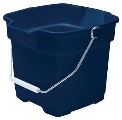 12QT Aqua Metallic Bucket
