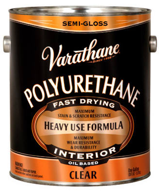 VARATHANE 130131 Floor Finish Paint, Semi-Gloss, Liquid, Crystal Clear, 1