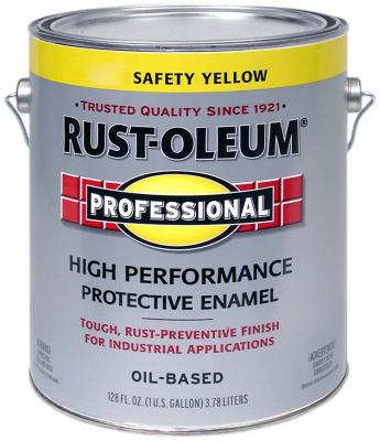Gal Yellow Pro Rustoleum Enamel