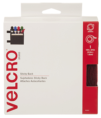 3/4" Red Sticky Back Velcro/Ft