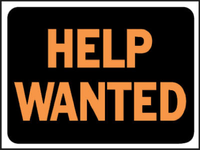 9x12 Help Wanted Sign
