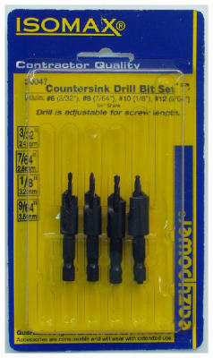 4PC Drill & Countersink Set