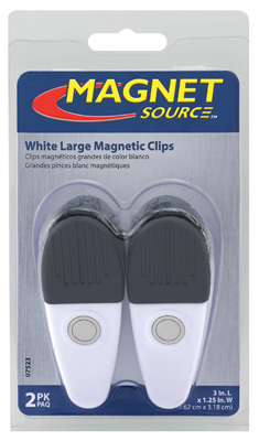 2PK LG White Magnetic Clips