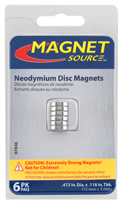 6PK .47"x.11"Neodymium Magnet