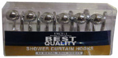 12PK SLV MTL Ball Hooks