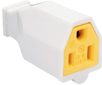 15A White 3 Wire Connector