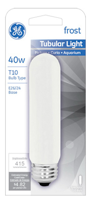 GE 40W Frosted Tube Bulb
