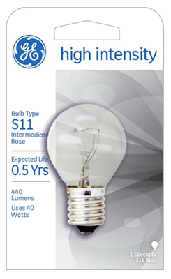 GE 40S11N1 40W Cl High Intensity