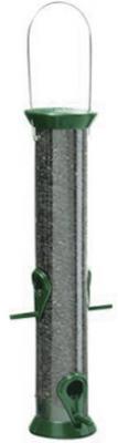 Bird Feeder Tube 15" Green Mix Seed