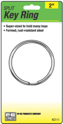 2" Steel Split Key Ring