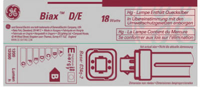 GE 18W Comp Fluo Bulb