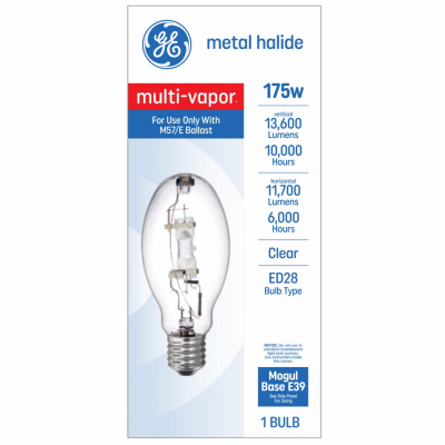 GE 175W Clear Metal Halide Lamp