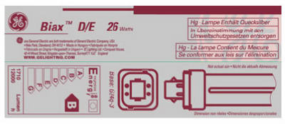 GE 26W Comp Fluo Bulb