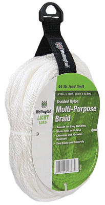 3/16"x100' WHT Nyl Rope
