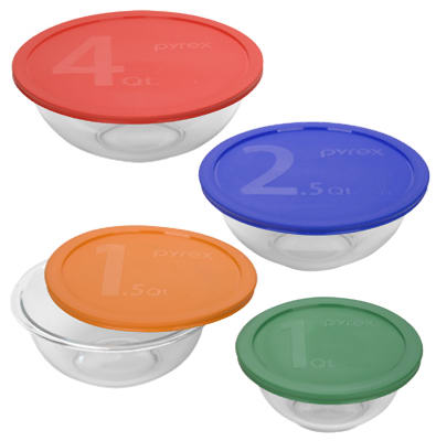 8PC Mixing Bowl With Lid Set