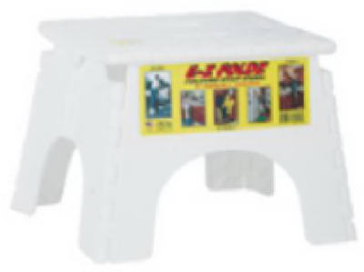 EZ WHT Fold Stepstool