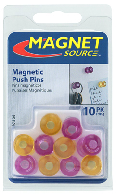 10CT Pur/YEL Magnet Pin
