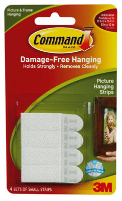 Command 17202 Picture Hanging Strips, 1 lb, Paper
