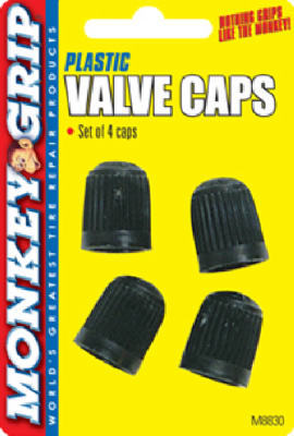 4 Pk Plastic Dome Type Valve Cap