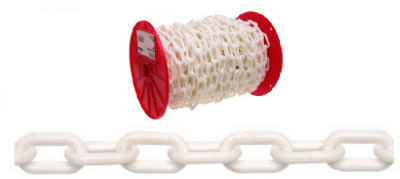 #8 White Plastic Chain Per Foot