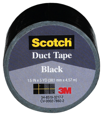 1.5x5YD BLK Duct Tape