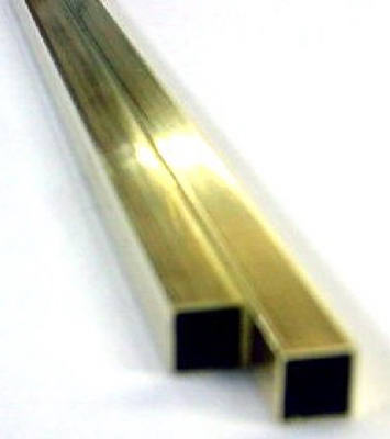 1/16" - 1'  SQ  BRASS TUBE