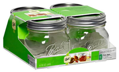 4PK 16OZ Platinum WM Jars