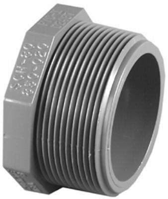1-1/2PVC SCH80 MPT Plug