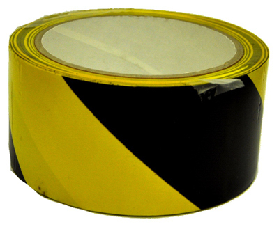 2"x54' Yellow/Black Floor Tape