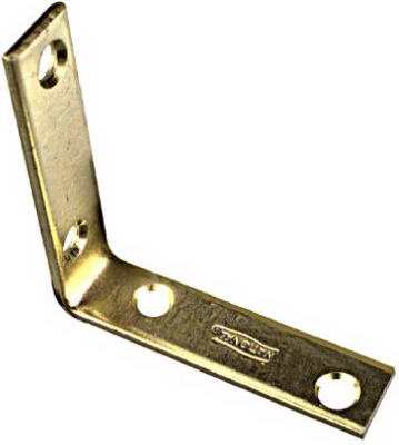 4PK 2-1/2" Brass Corner Iron