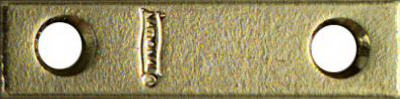 4PK 2"x1/2" Brass Mending Plate