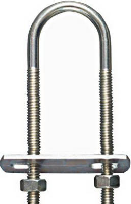 5/16x1-3/8"x3-3/4 Zinc U-Bolt