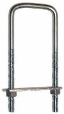 3/8"x4"x5" Zinc Square U-Bolt