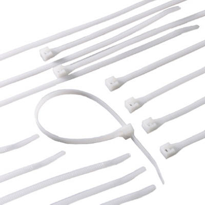 100pk 11" White Cable Ties