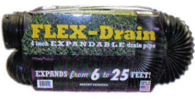 4x25 Black Flex Drain